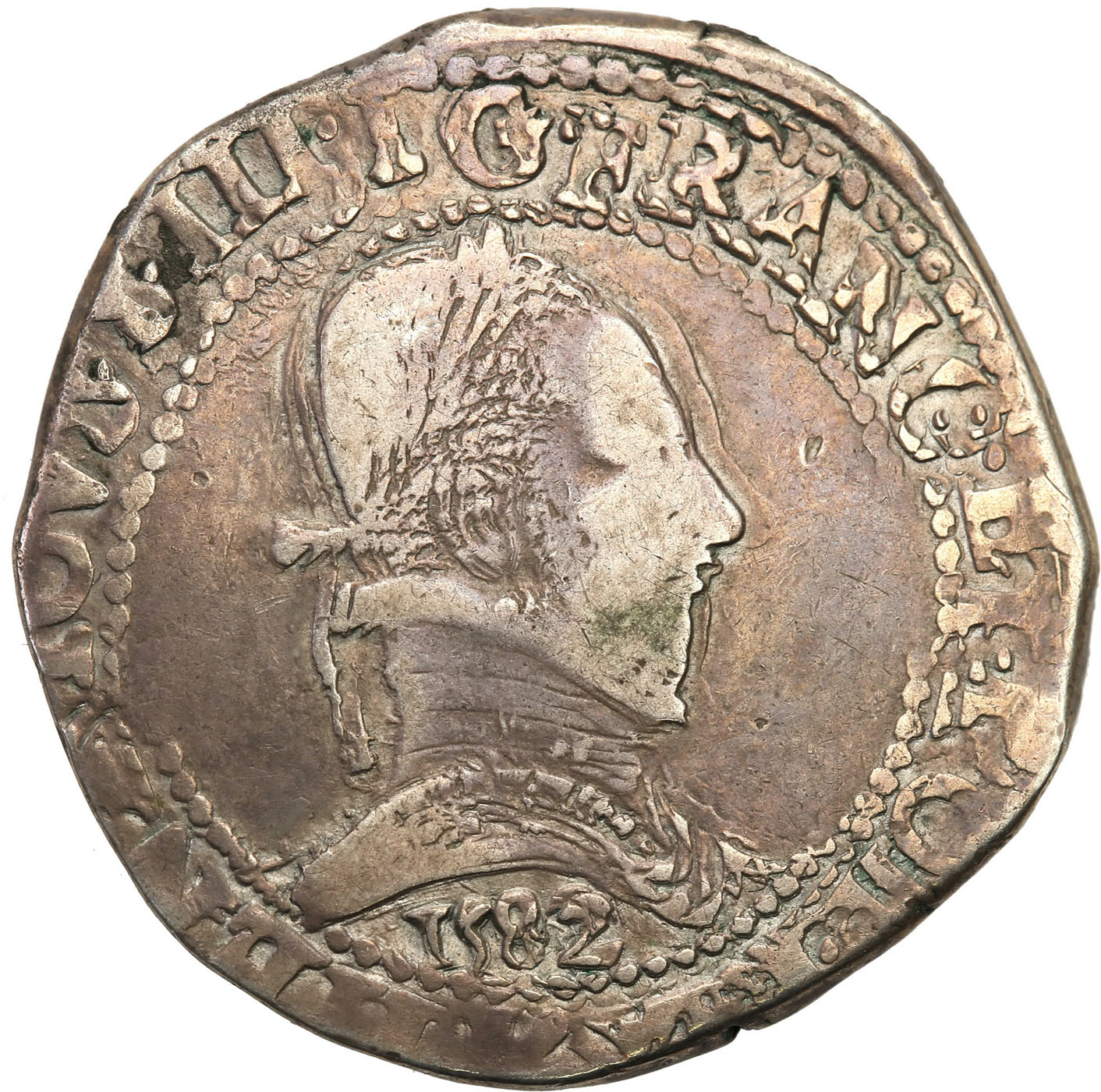 Henryk Walezy. Frank 1582 K, Bordeaux